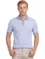 Lichtblauwe polo Scotland Blue 3 knopen korte mouw