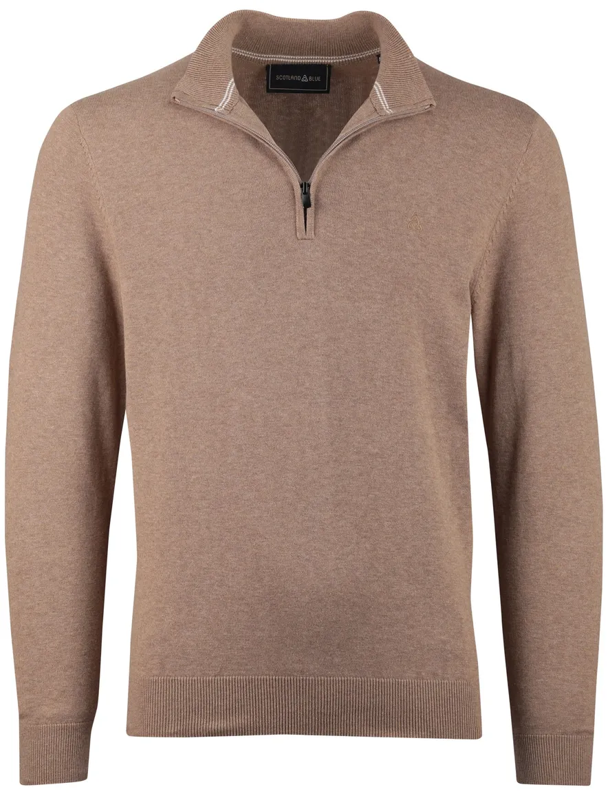 Scotland Blue beige halfzip