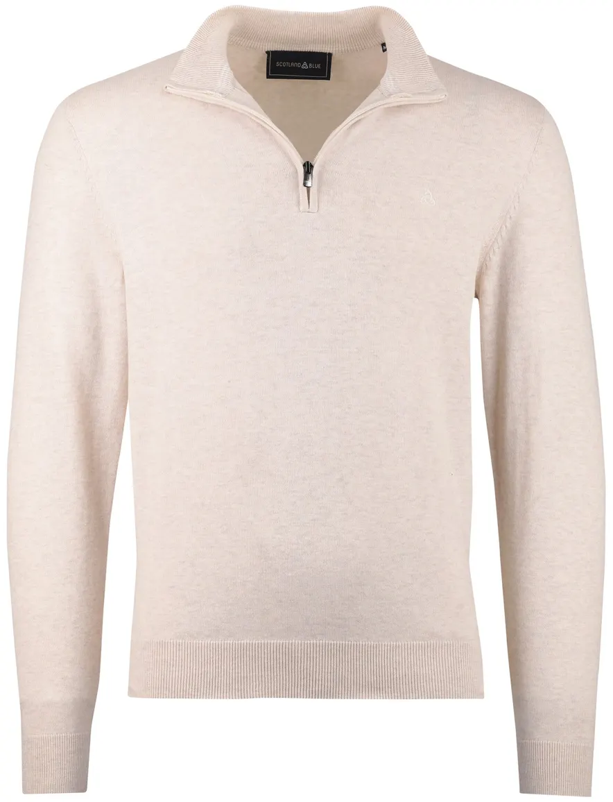 Scotland Blue beige halfzip
