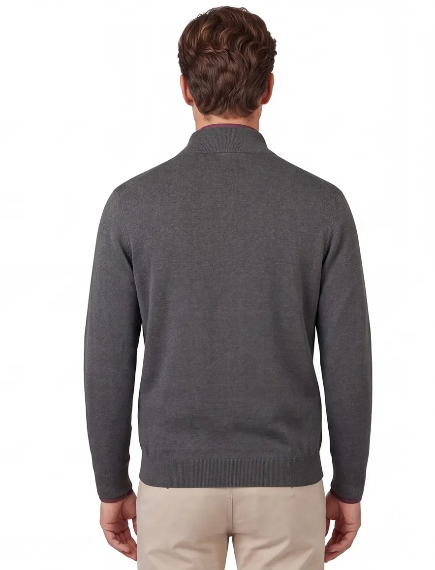 donkergroene trui Scotland Blue normale fit