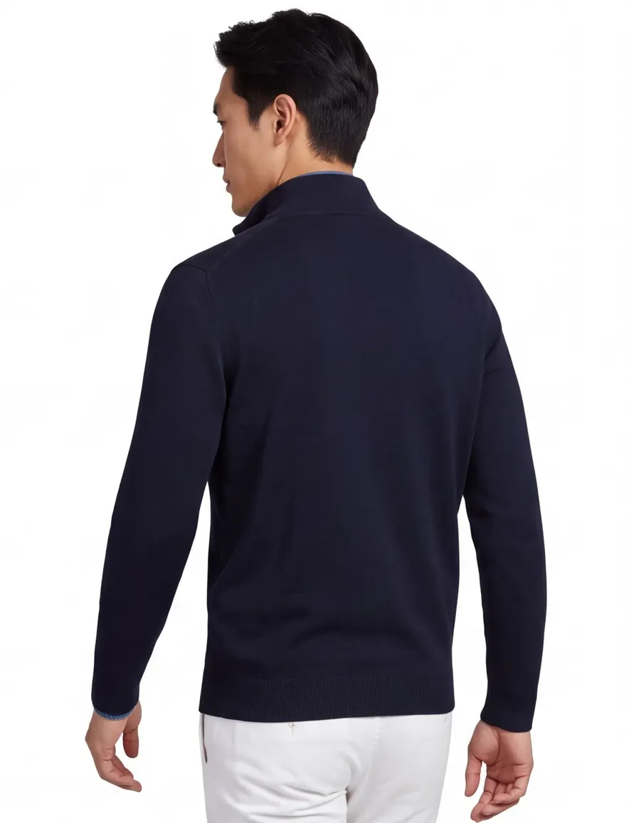 Scotland Blue donkerblauw halfzip