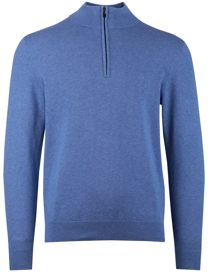 Scotland Blue halfzip blauw