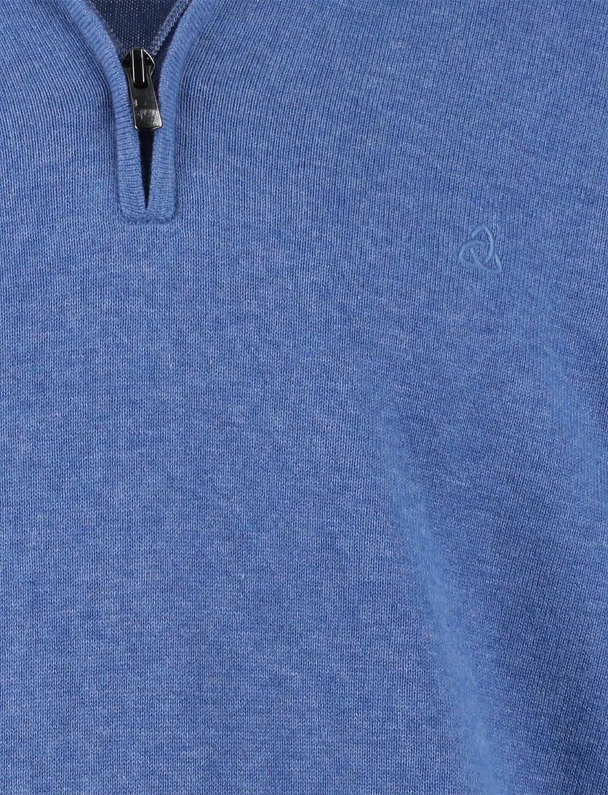 Scotland Blue halfzip blauw