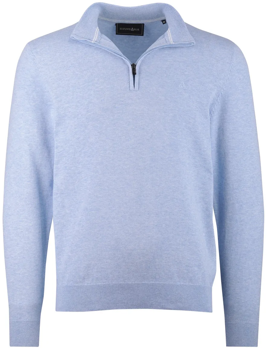 Scotland Blue lichtblauw halfzip
