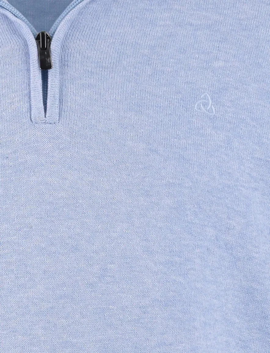 Scotland Blue lichtblauw halfzip