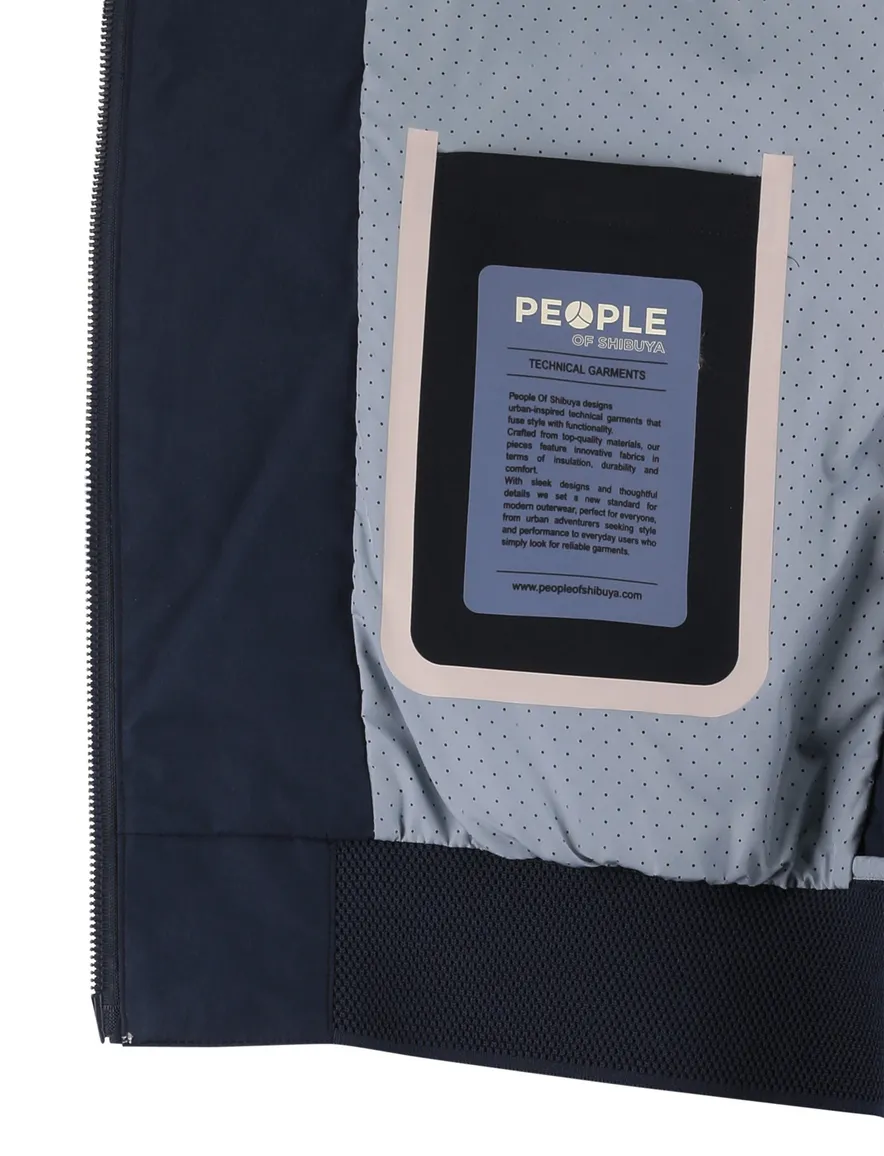 donkerblauw tussenjas People of Shibuya met boord