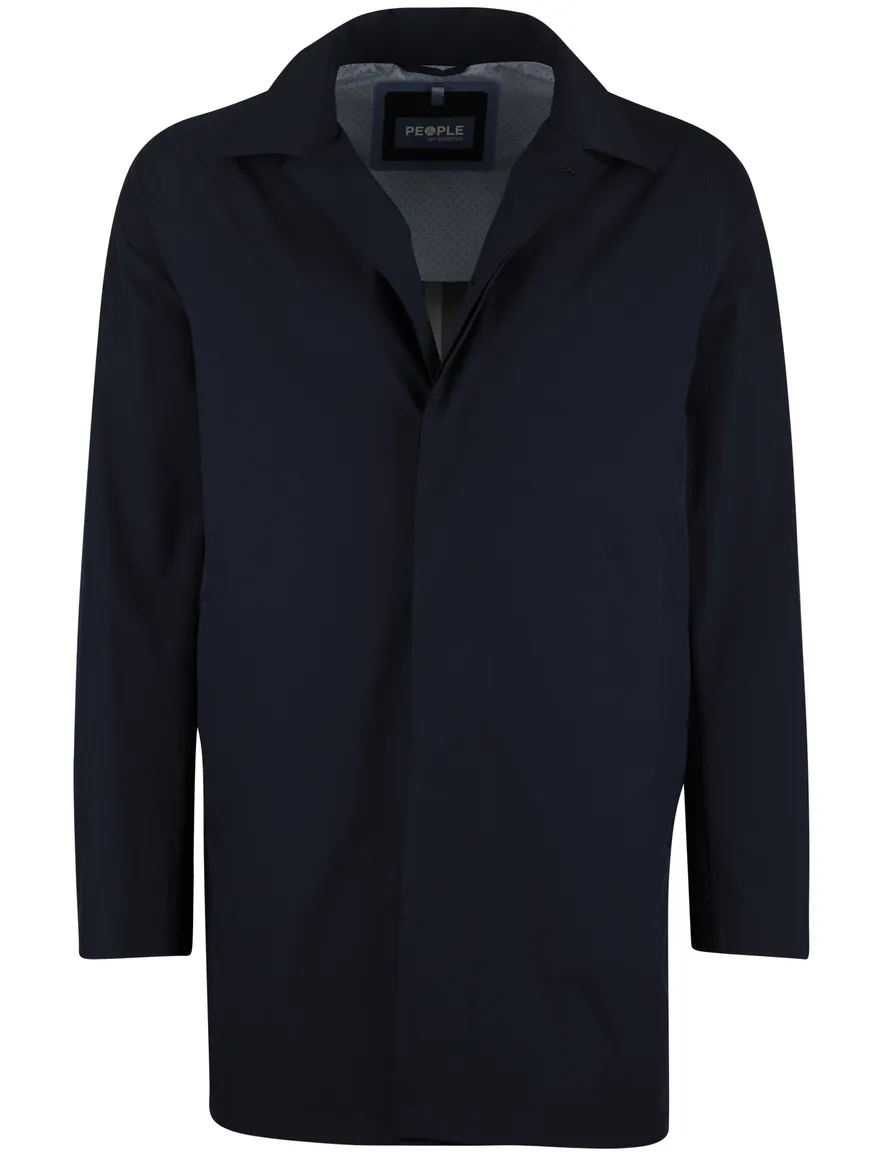 People of Shibuya tussenjas donkerblauw half lang
