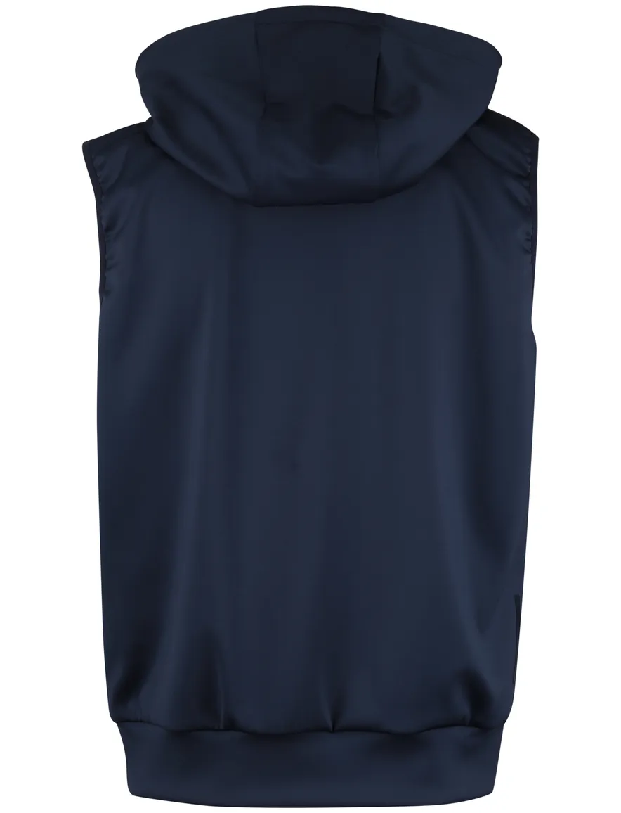 donkerblauwe bodywarmer capuchon People of Shibuya NEW polyamide