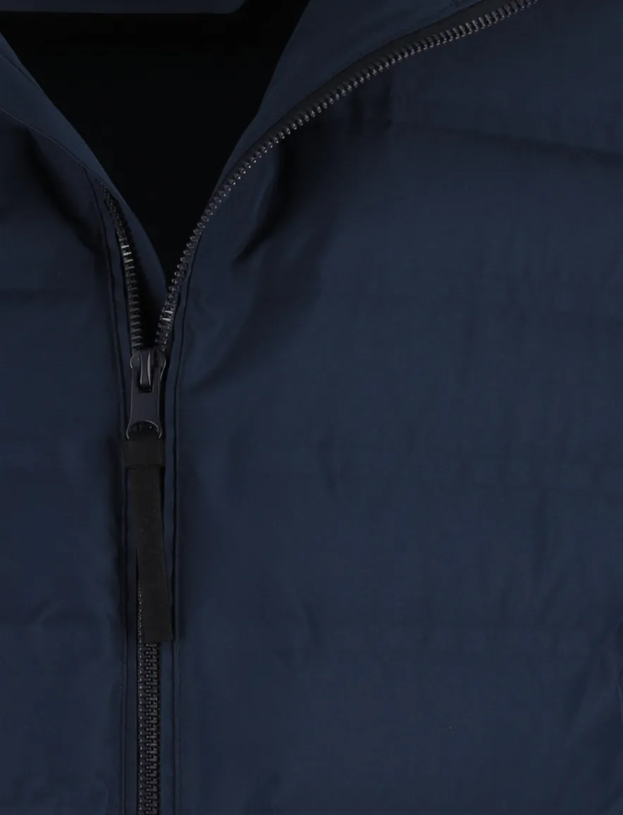 donkerblauwe bodywarmer capuchon People of Shibuya NEW polyamide