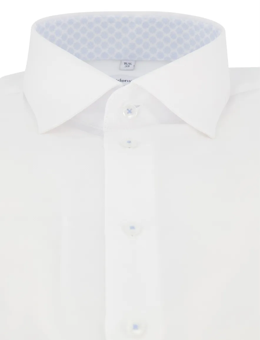 Wit overhemd Seidensticker slim fit strijkvrij
