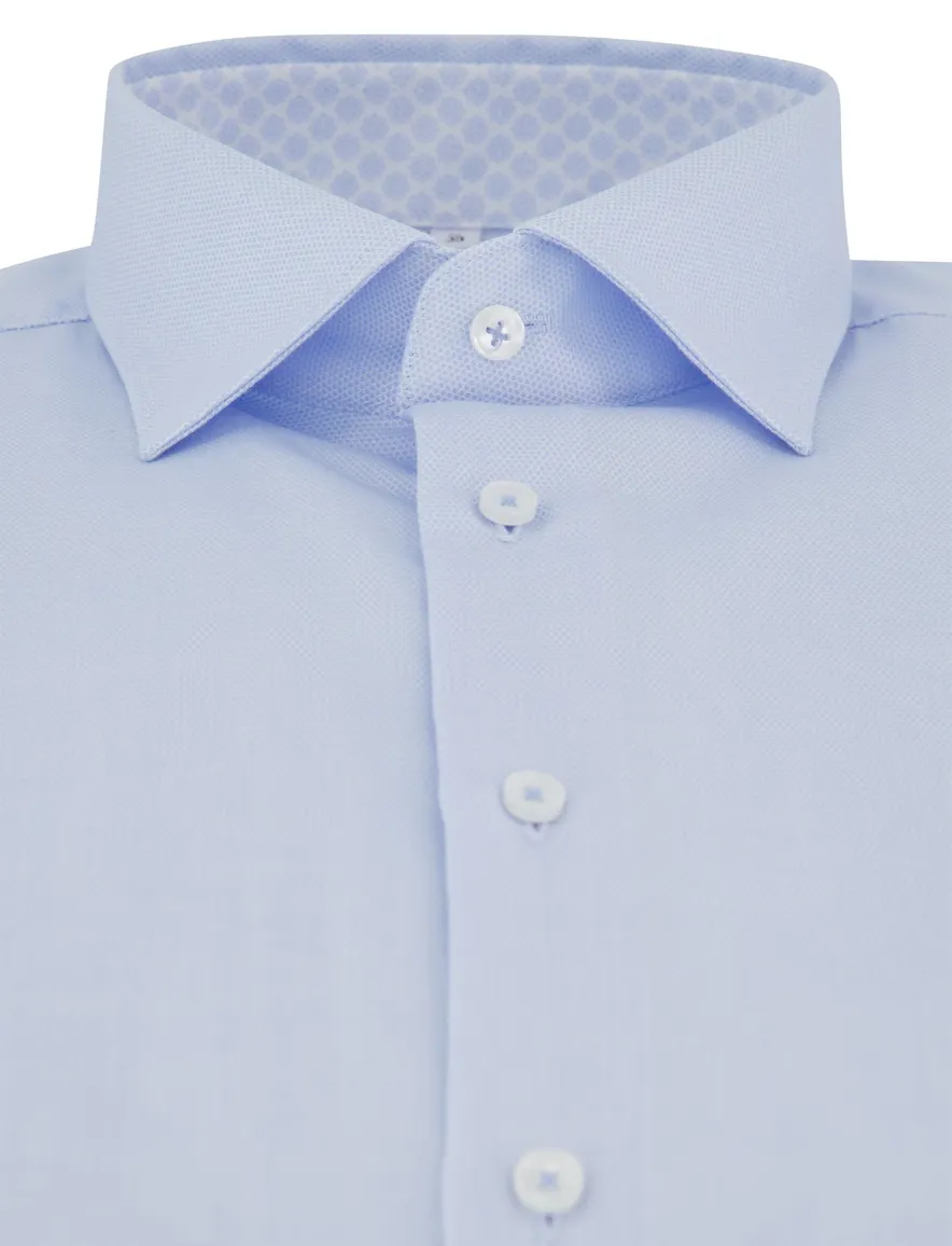 Seidensticker Slim fit overhemd l.blauw strijkvrij