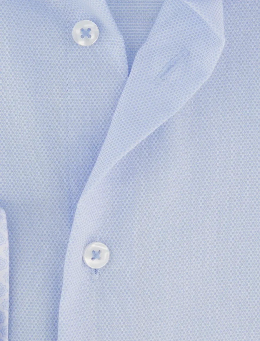 Seidensticker Slim fit overhemd l.blauw strijkvrij