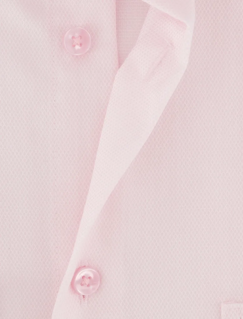 Overhemd roze Seidensticker regular fit met borstzak