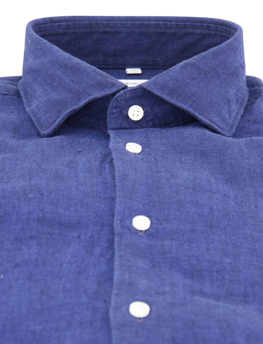 Normale fit overhemd blauw Seidensticker