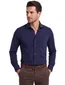Seidensticker overhemd donkerblauw slim fit