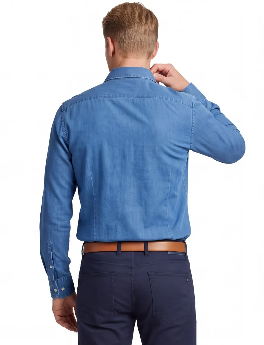 Seidensticker overhemd blauw