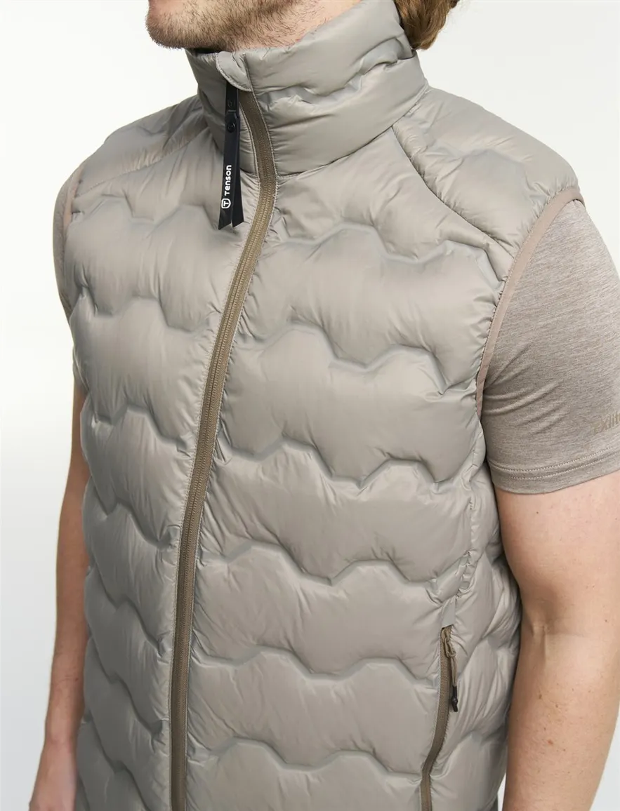 Tenson bodywarmer taupe effen