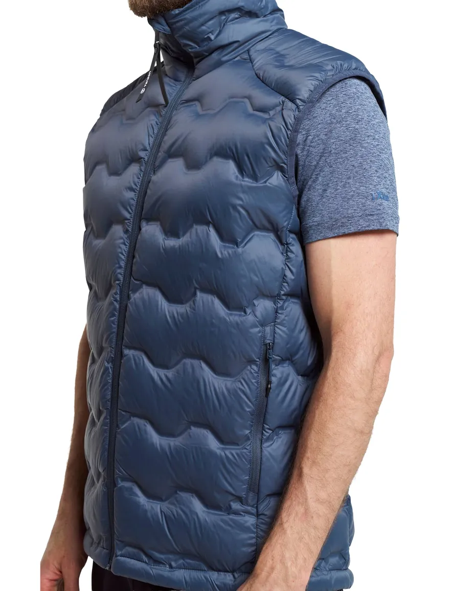 Tenson bodywarmer donkblauw met structuur