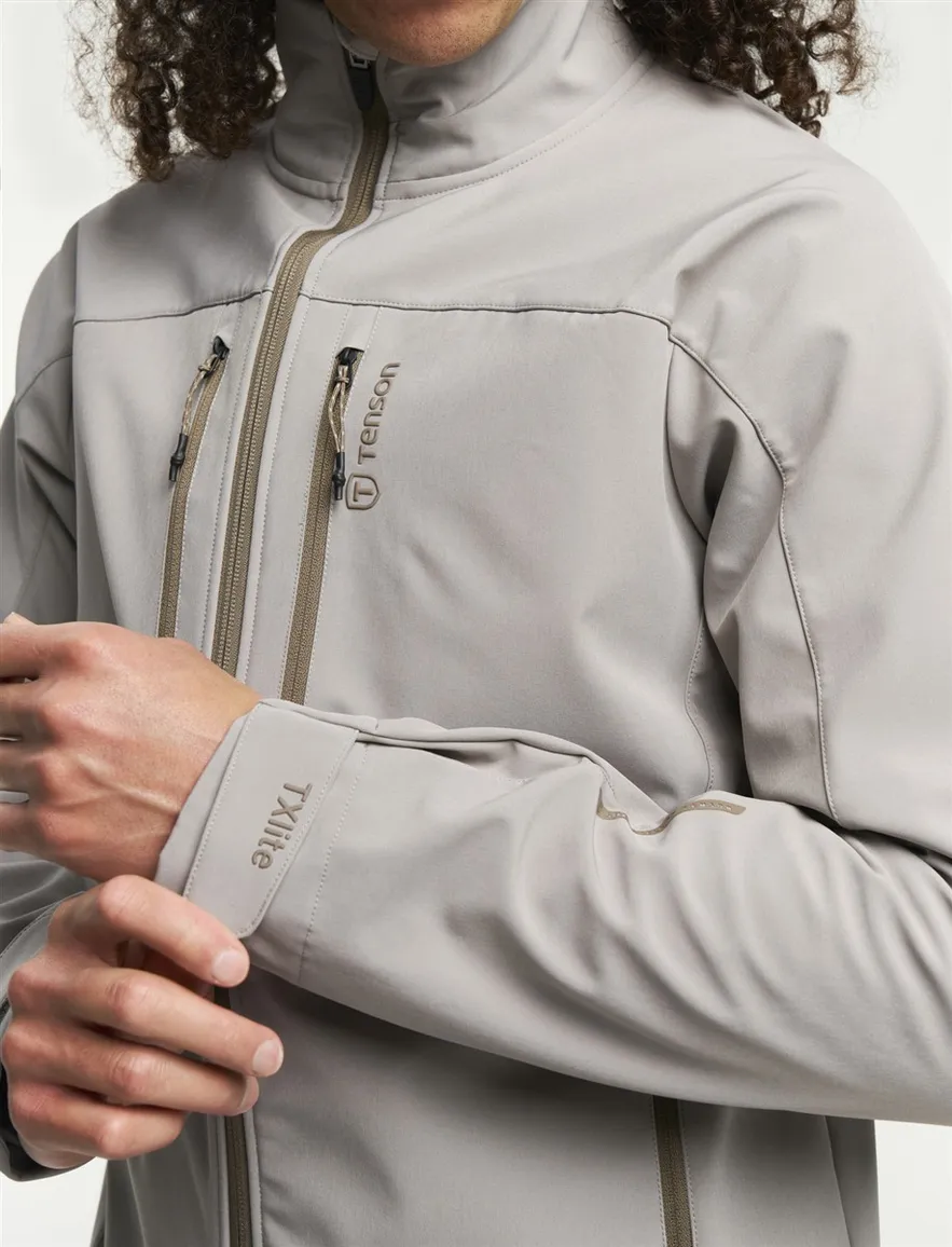 Tenson jas beige borstzakken