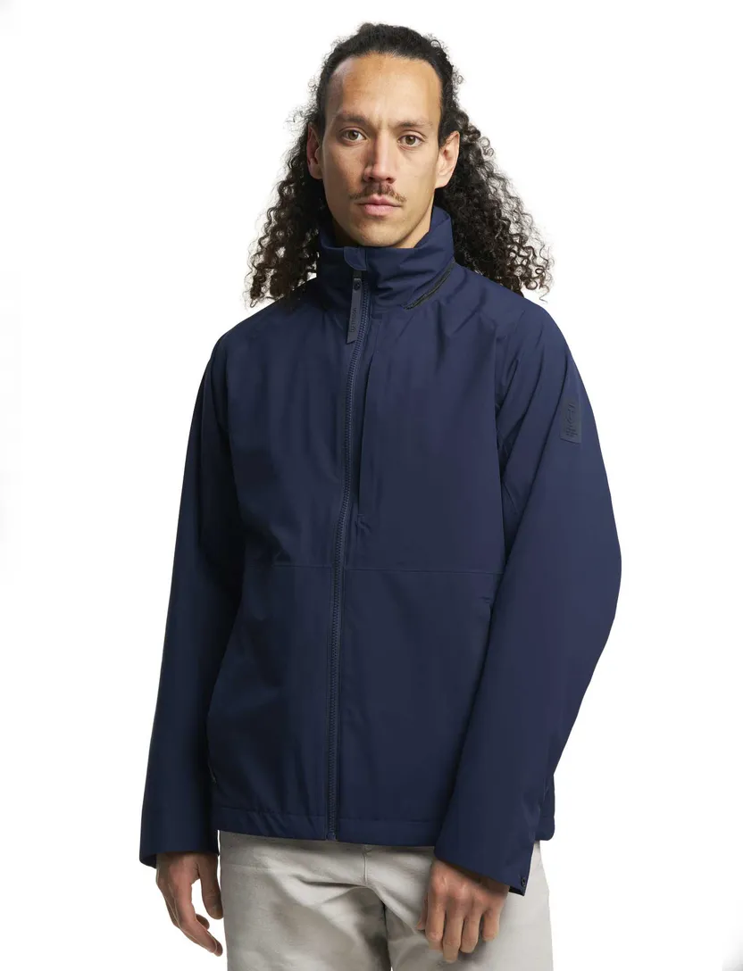 Regenjas Tenson donkerblauw afneembare capuchon