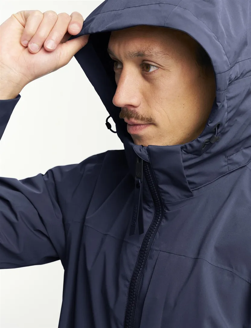 Navy regenjas Tenson met capuchon