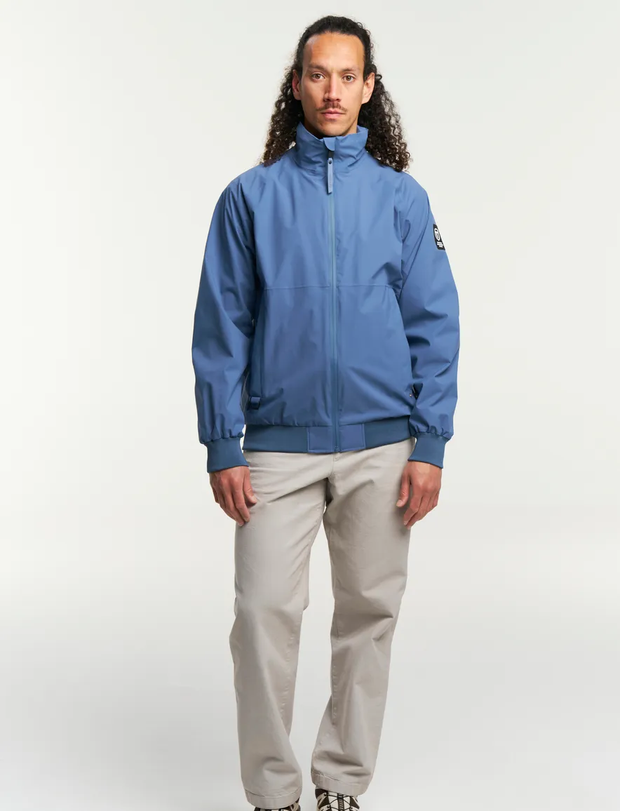 Tenson windjack jas blauw borstzak
