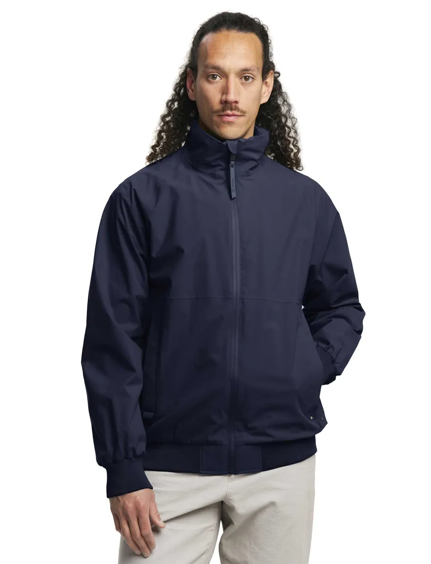 Tenson waterafstotende jas navy capuchon