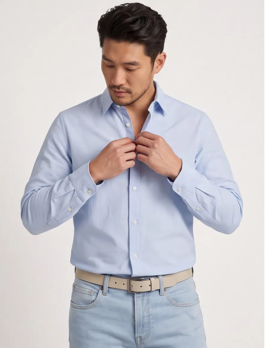 Jack & Jones Plus Size overhemd lichtblauw