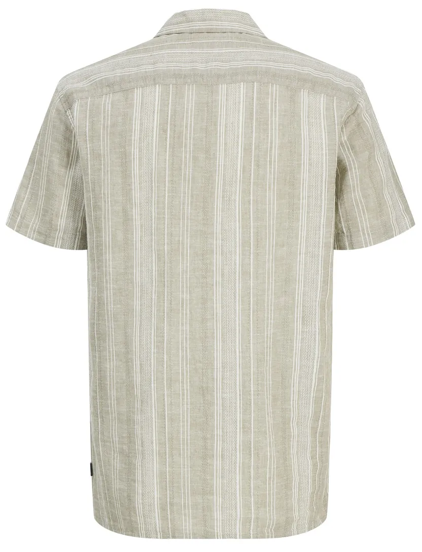 Plus Size overhemd Jack & Jones groen reverskraag