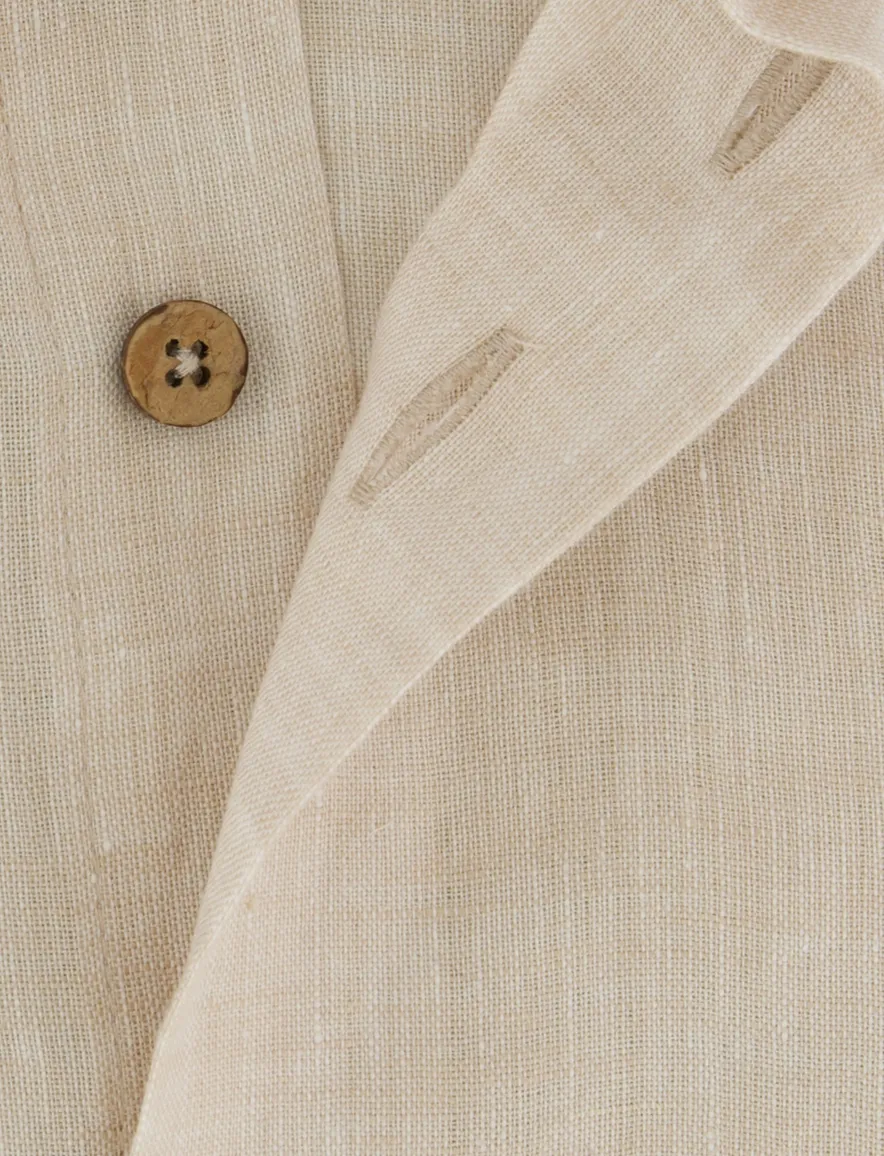 Eden Valley modern fit overhemd beige mouwlengte 7