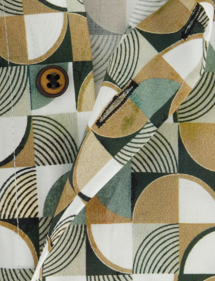 Eden Valley modern fit overhemd bruin mouwlengte 7