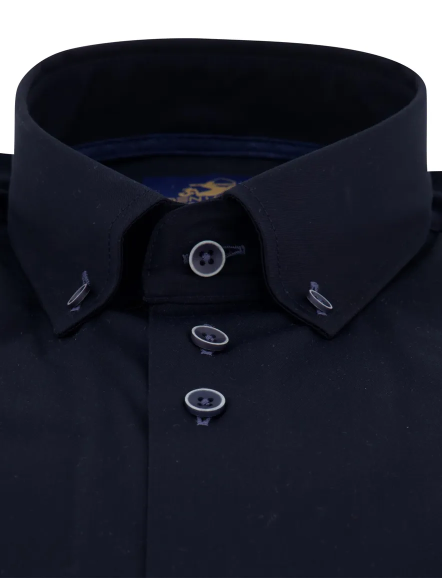 Eden Valley overhemd mouwlengte 7 donkerblauw