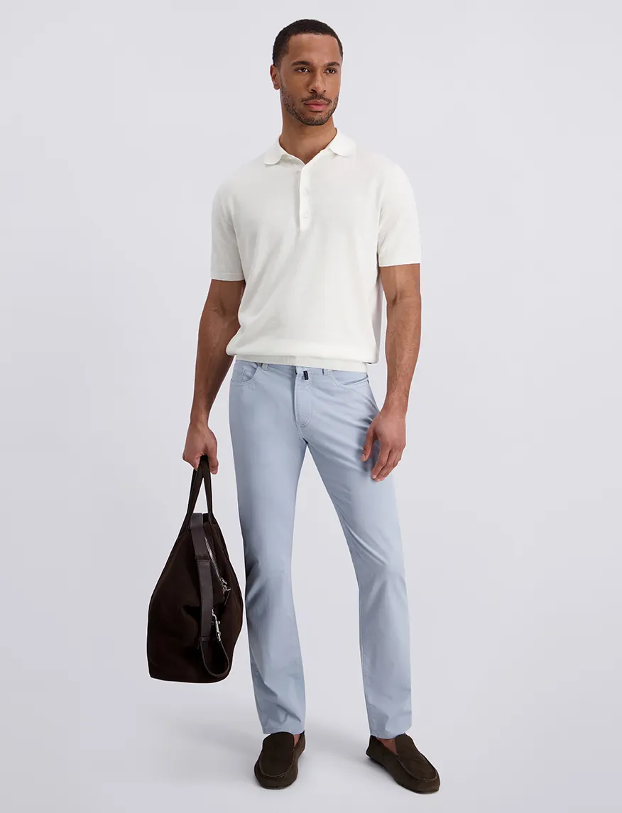 Pierre Cardin 5-pocket broek lichtblauw