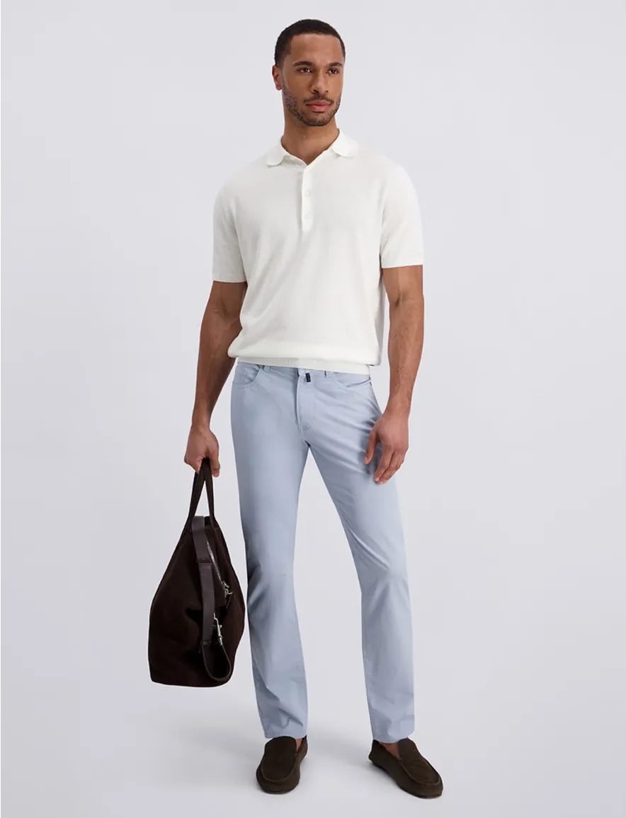 Pierre Cardin Pantalon 5-p lichtblauw