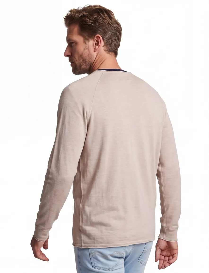 Jack & Jones Plus Size JJBREEZE trui ronde hals camel