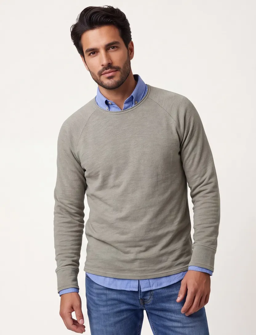 Trui Jack & Jones Plus Size groen JJBREEZE
