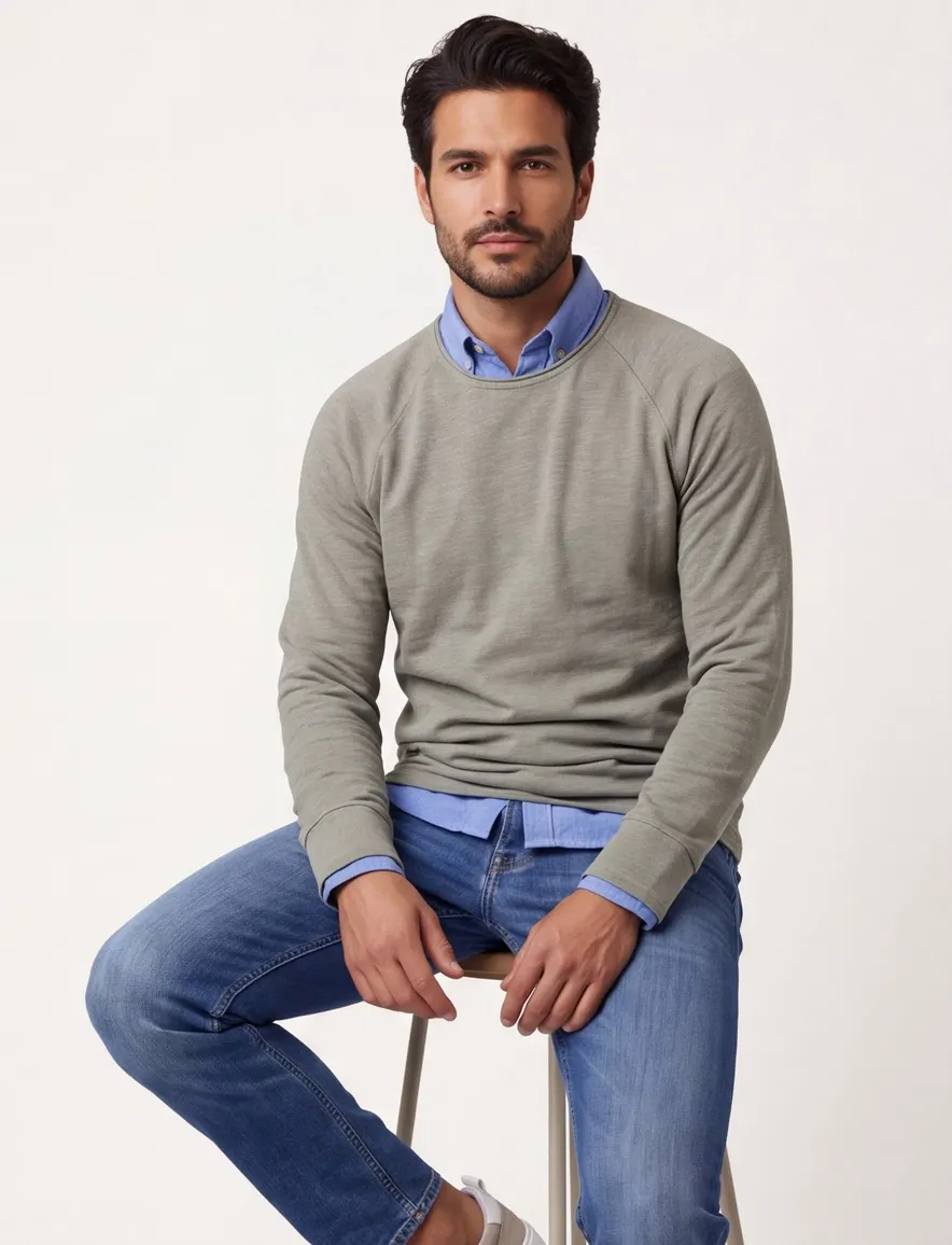 Trui Jack & Jones groen Dusty Olive