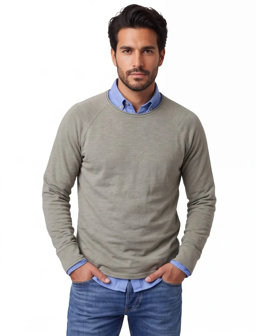Trui Jack & Jones Plus Size groen JJBREEZE