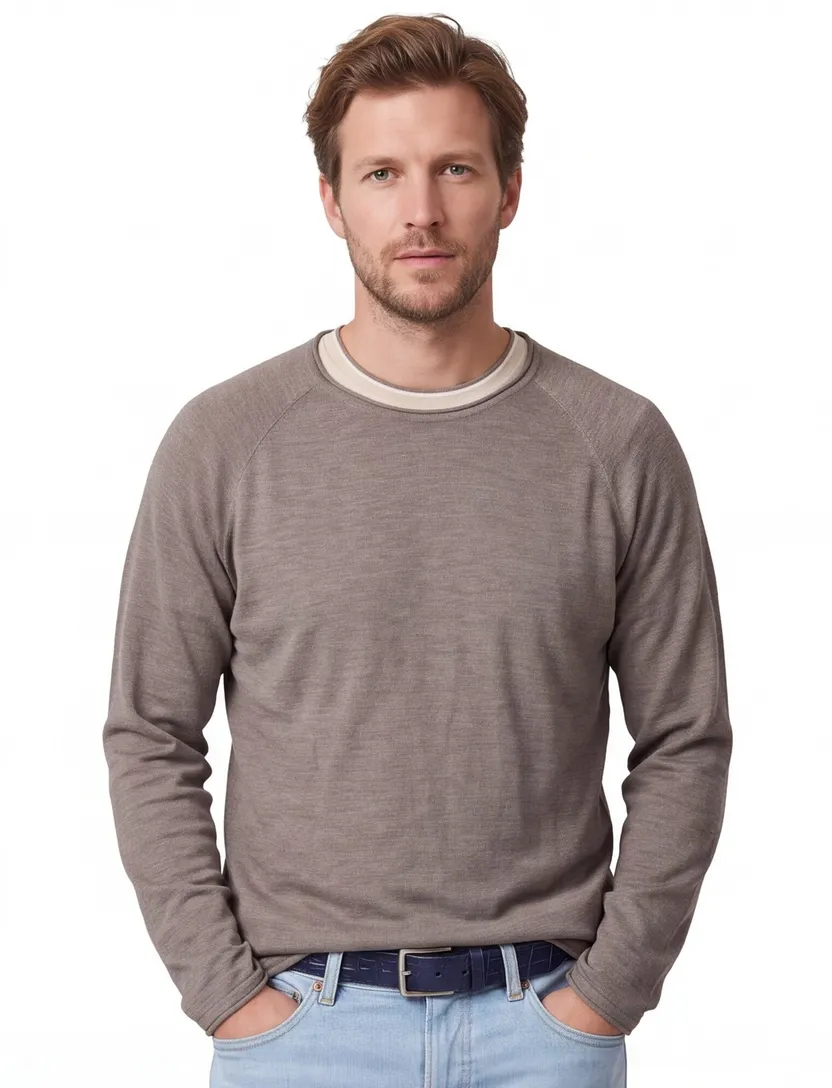 Trui Jack & Jones Plus Size bruin JJBREEZE