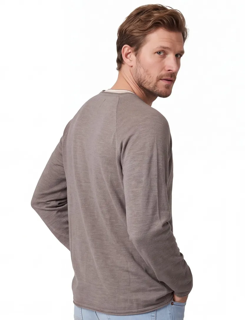 Trui Jack & Jones Plus Size bruin JJBREEZE