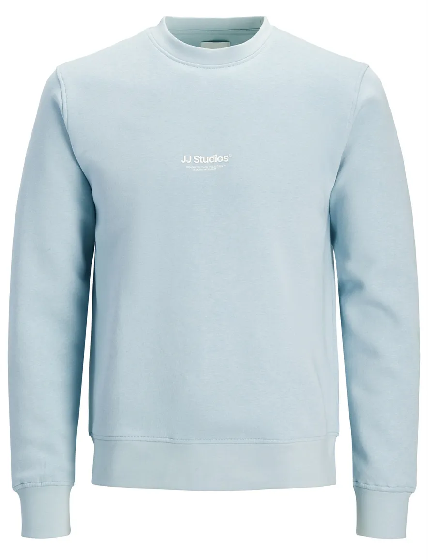 Jack & Jones sweater lichtblauw ronde hals