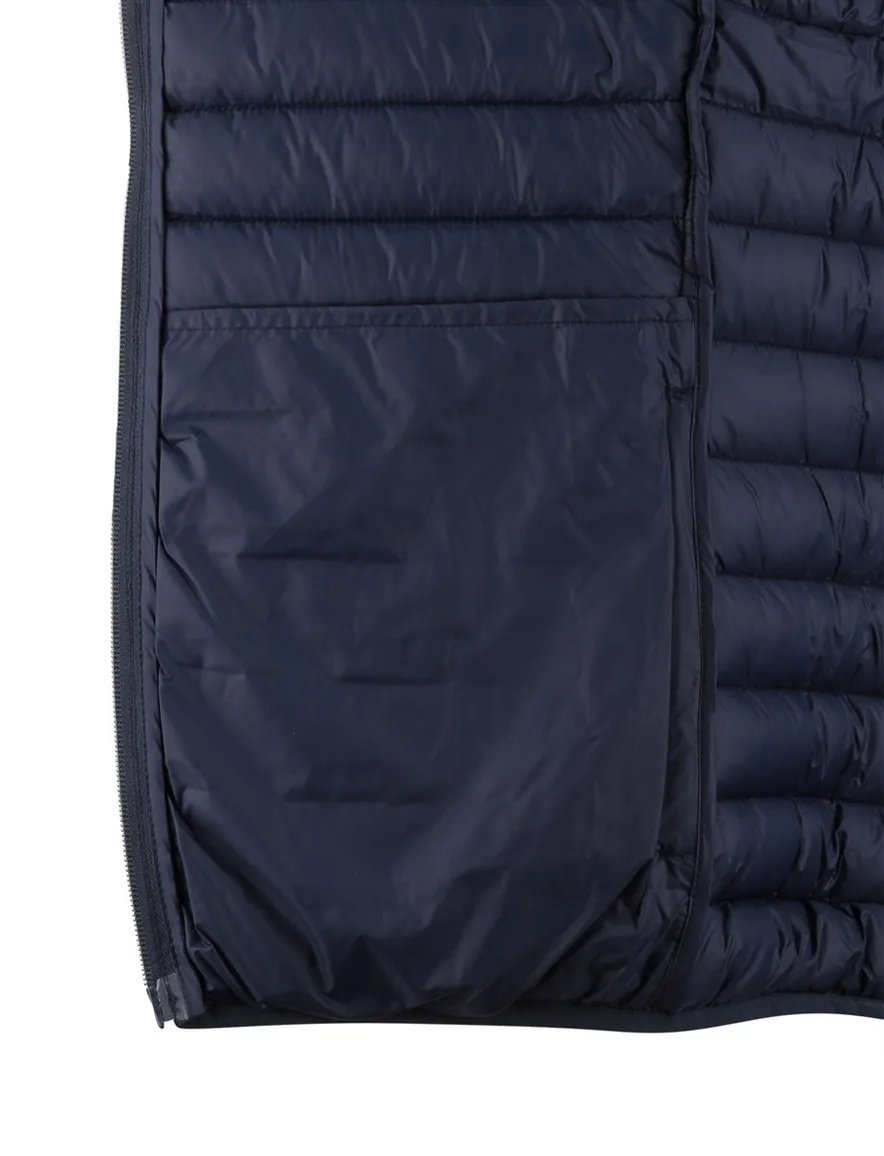 Save the Duck zomerjas donkerblauw gewatteerd capuchon