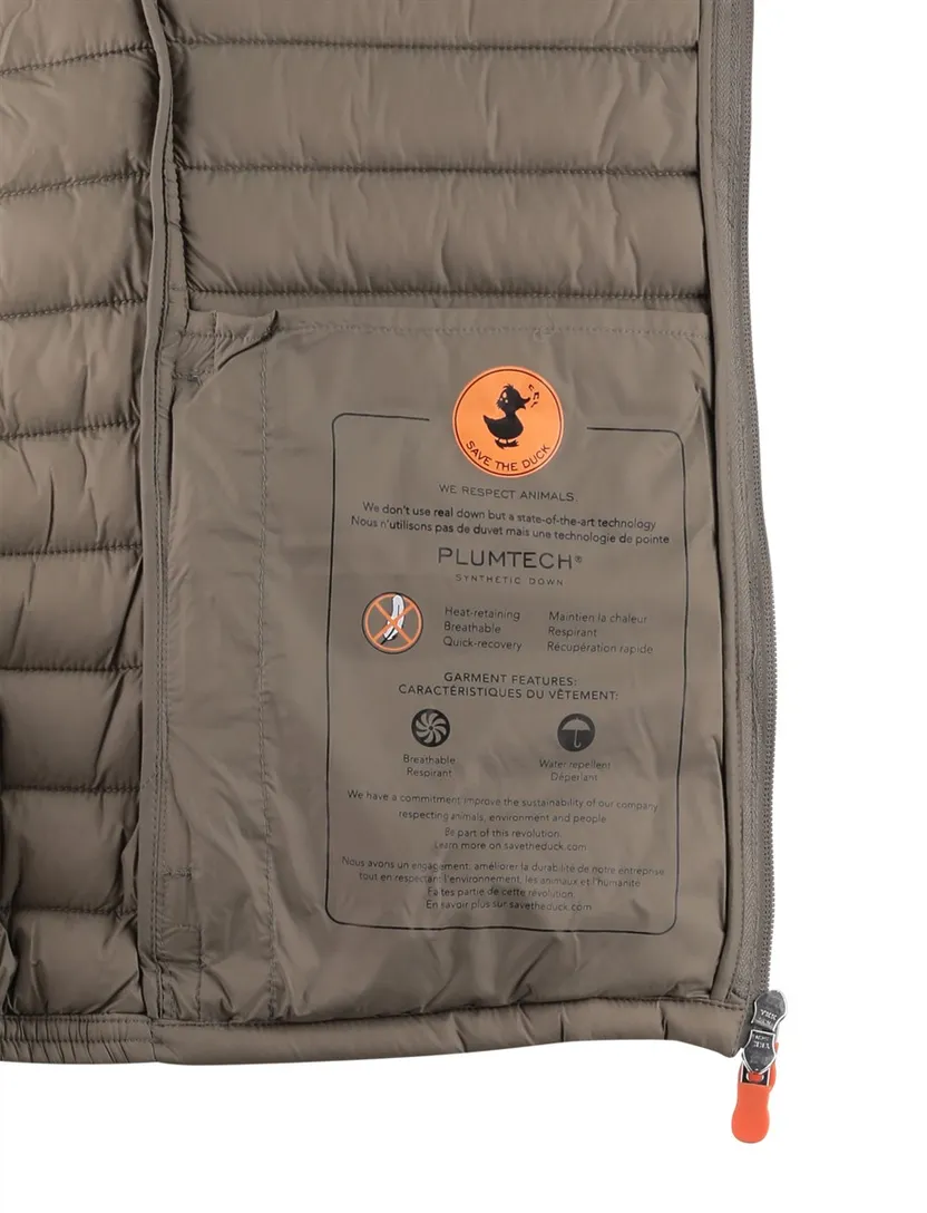 Bruin zomerjas Save the Duck gewatteerd nylon