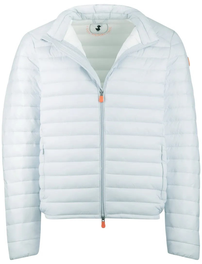 Ijsblauw zomerjas Save the Duck gewatteerd nylon