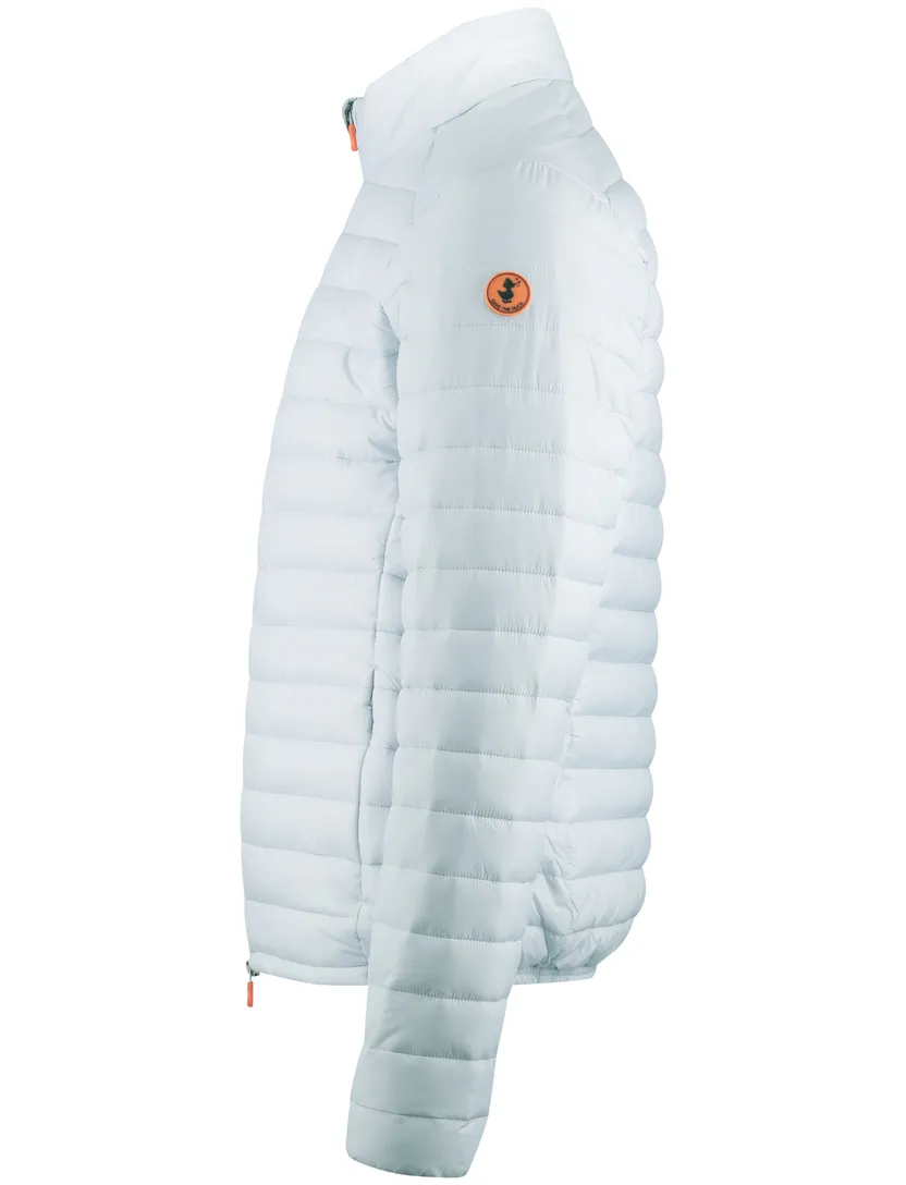 Ijsblauw zomerjas Save the Duck gewatteerd nylon
