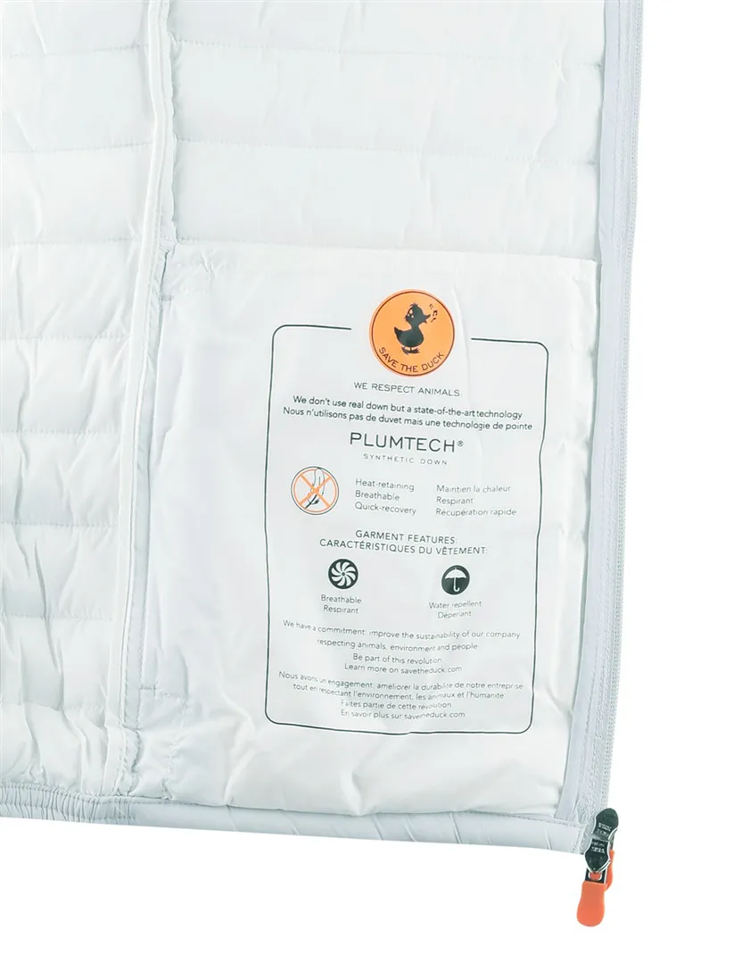 Ijsblauw zomerjas Save the Duck gewatteerd nylon