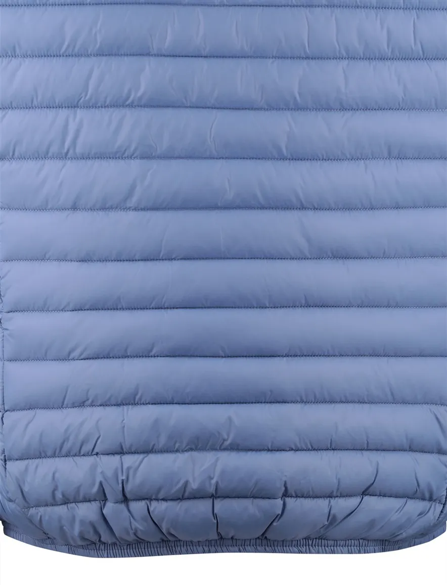 Save the Duck zomerjas blauw gewatteerd ritszakken