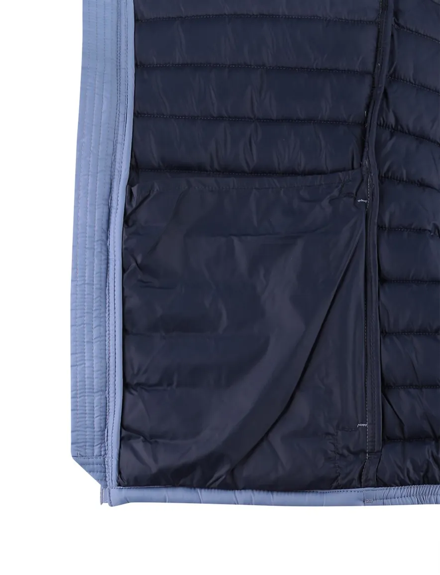 Save the Duck puffer tussenjas blauw