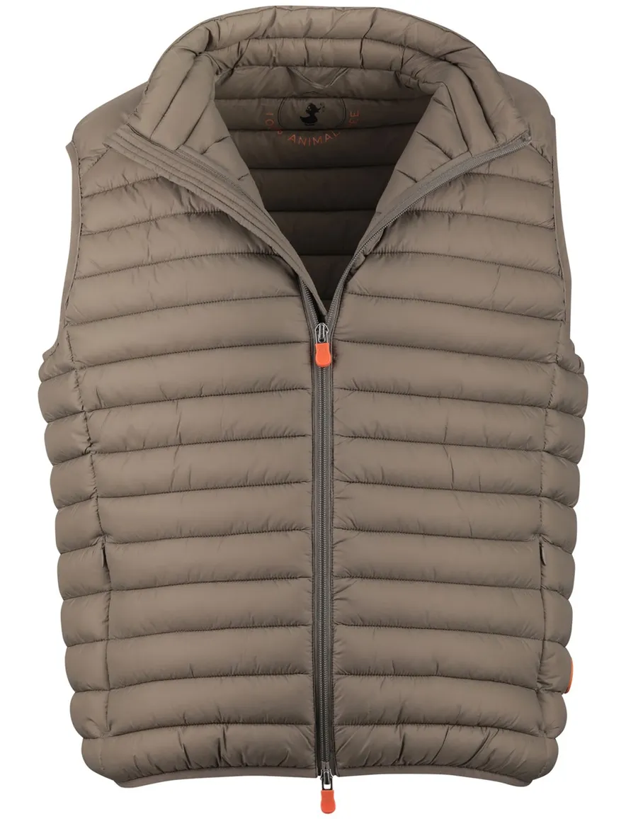 Save The Duck bodywarmer gewatteerd khaki
