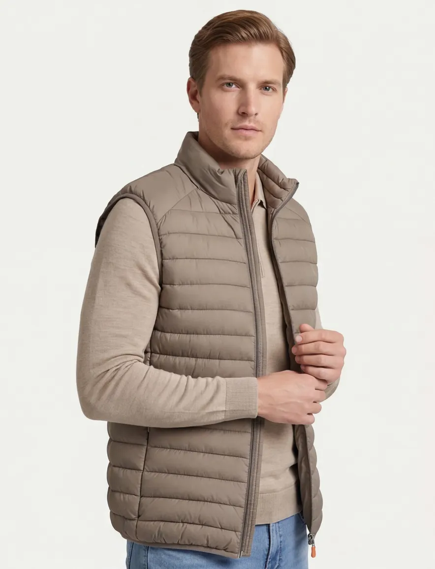 Save The Duck bodywarmer gewatteerd khaki